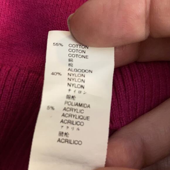 Gap bright pink vneck tunic sweater size XS - Picture 6 of 6